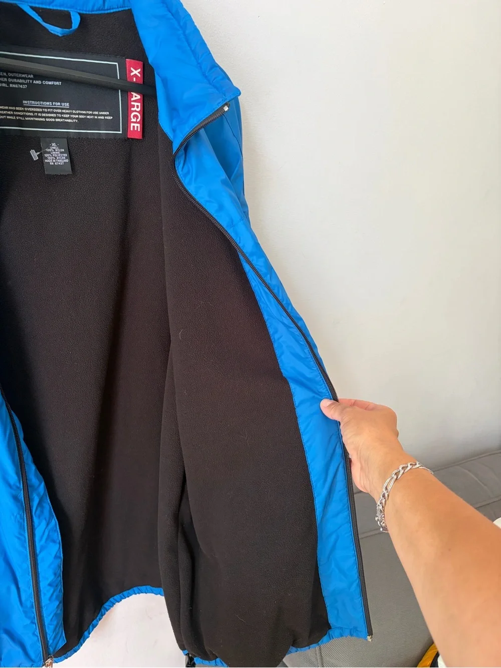 Polo Jeans Co RL Embroidery Logo Fleece Lined Windbreaker Jacket